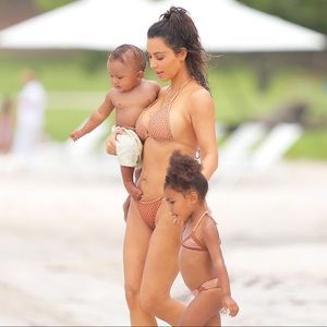 NEW Burberry London Fishnet Bikini Small